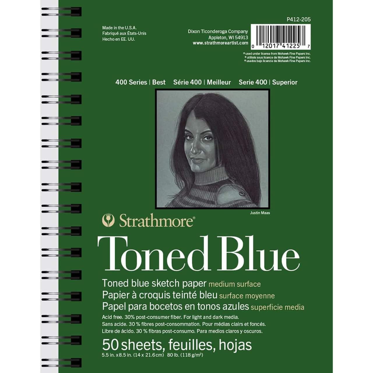 Strathmore® 400 Series Blue Toned Sketch Paper Pad
